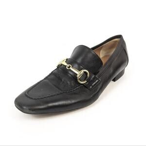 Bruno Magli Black Leather Casual Simona Loafer Size 6.5